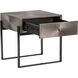 Modena 22 X 22 inch Gunmetal Night Stand, Small